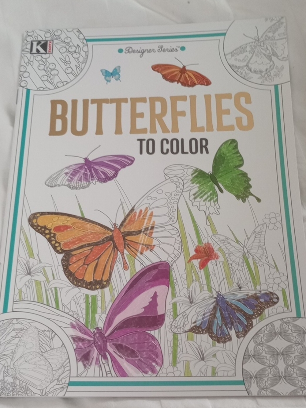 🇺🇸$5 Bundled NWT KAPPA DESIGNER SERIES BUTTERFLIES Adult Coloring Book -